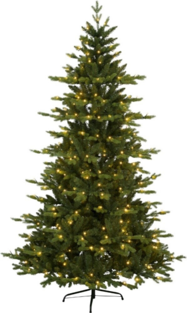 Sorgfältig gearbeiteter Lichterbaum von Star Trading mit warmweißen LED-Leuchten, ideal für den Außenbereich