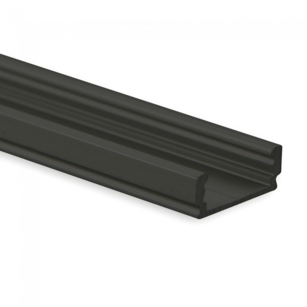 Extravagantes schwarzes LED-Profil von GALAXY profiles, ideal für 200 cm LED Stripes