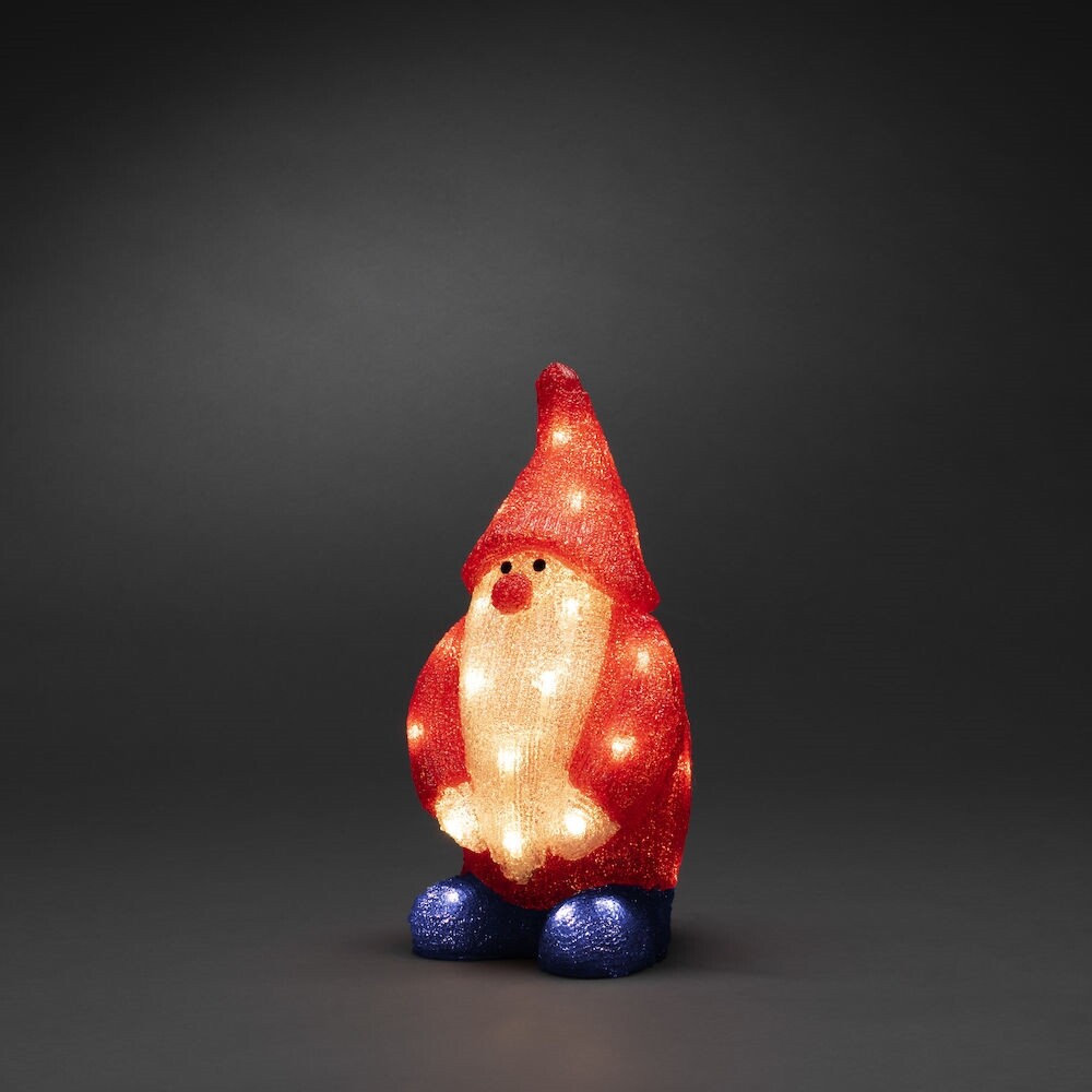 Helle, farbenprächtige Leuchtfigur von Konstsmide zur Weihnachtsgestaltung im Außenbereich