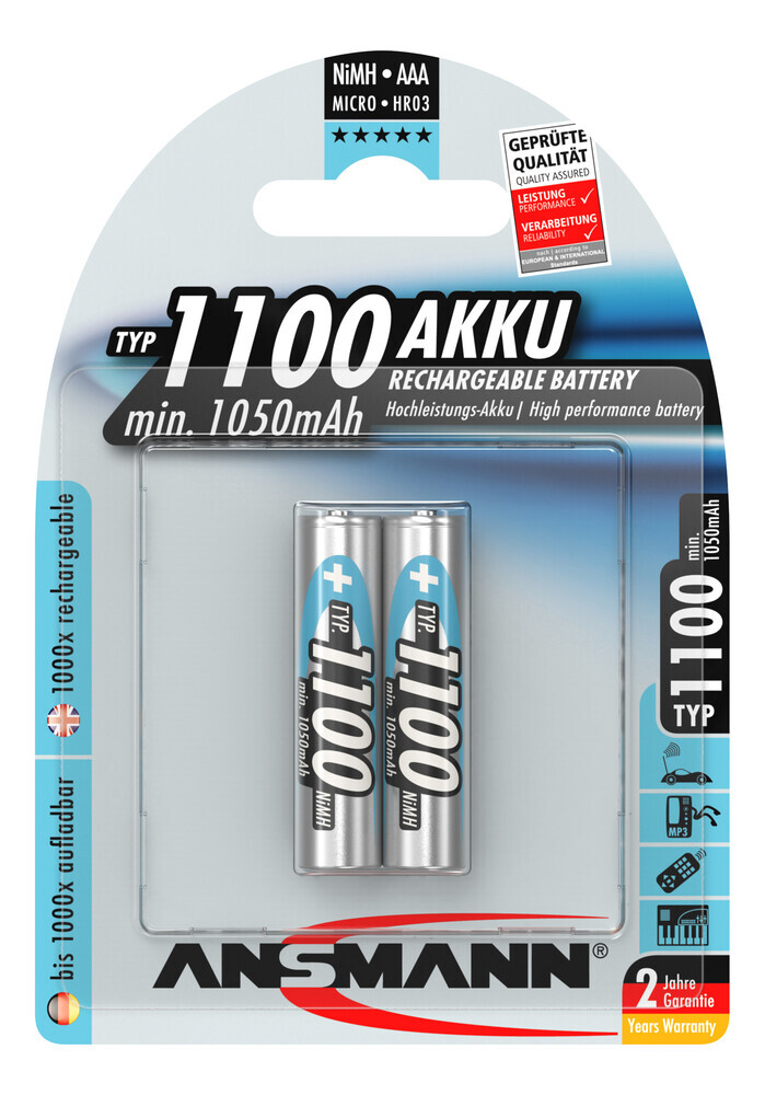 Hochleistungs-AAA-Batterien von Ansmann, ideal für jeden Tag