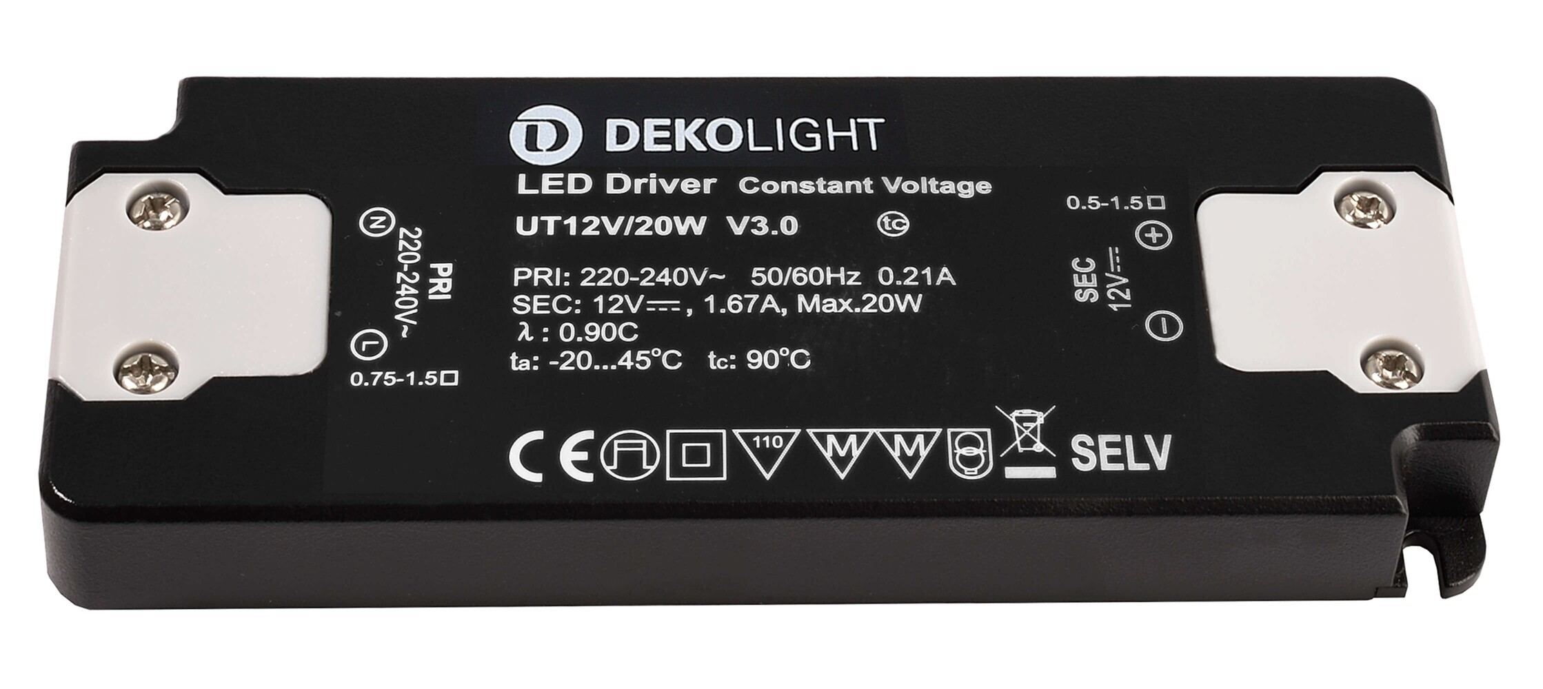 Hochqualitatives, spannungskonstantes LED Netzteil der Marke Deko-Light