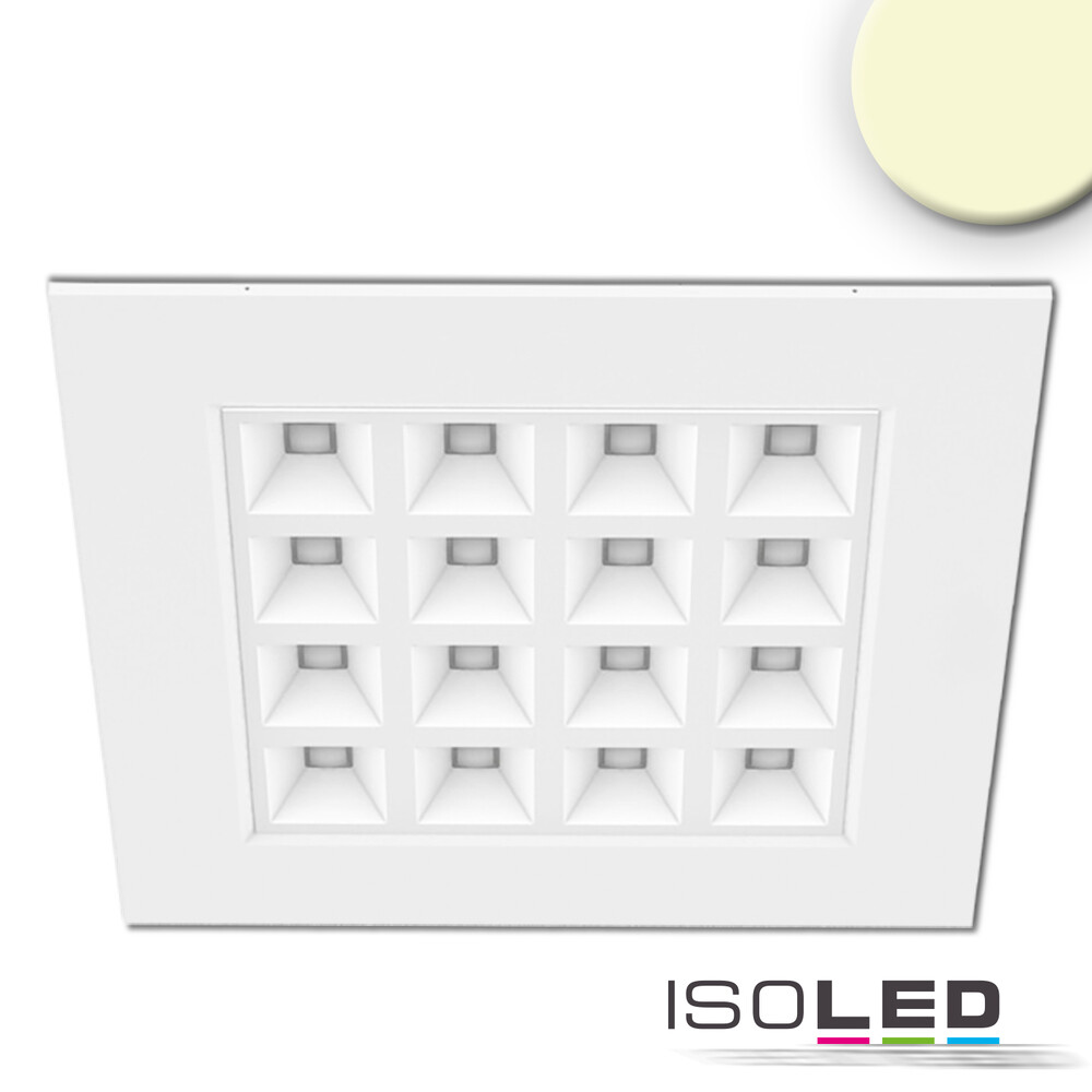 Leuchtendes LED Panel von Isoled mit eleganter weißer Einfassung und dimmbarer Funktion