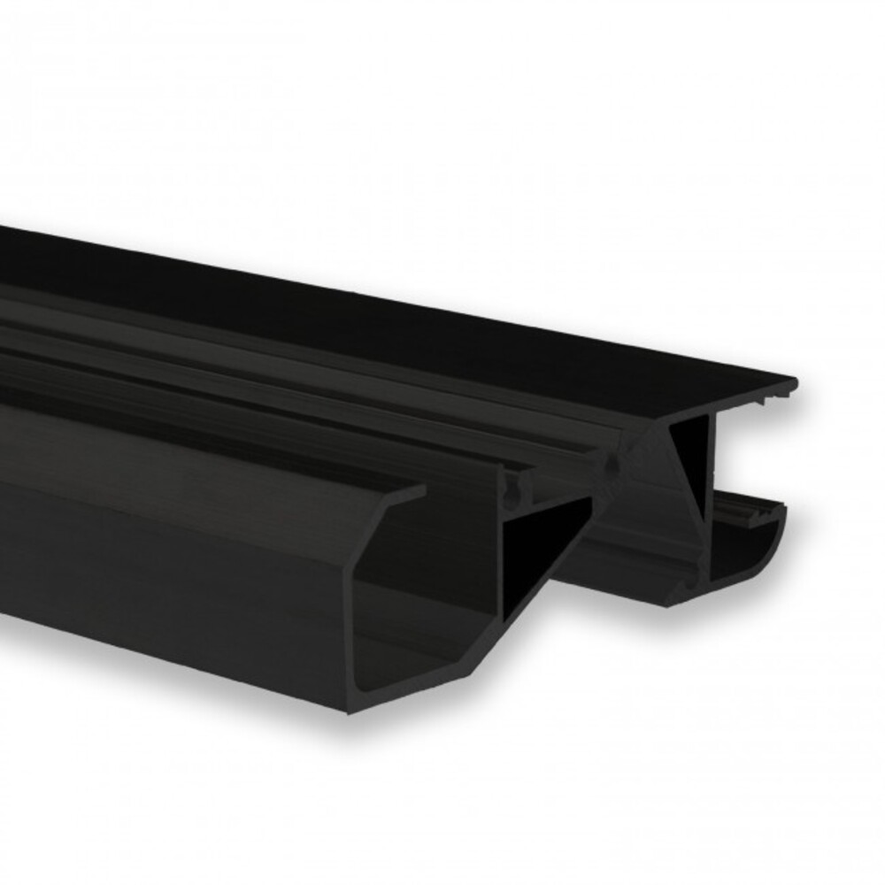 Schwarzes LED-Profil von GALAXY profiles, elegant und hochwertig