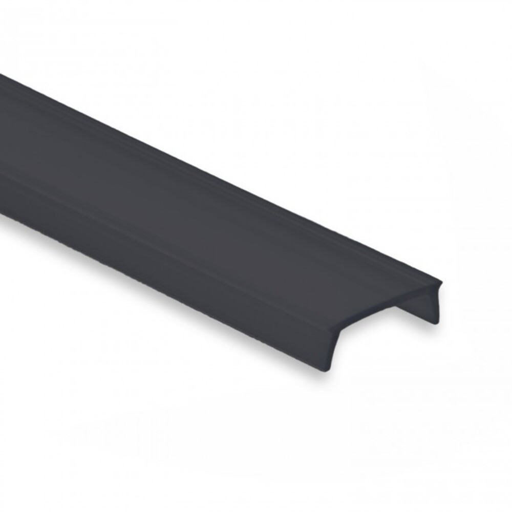 Schwarze, matte Abdeckung von GALAXY profiles, 600 cm lang, geeignet für Profil PL1, PL2, PL3, PL7, PL8