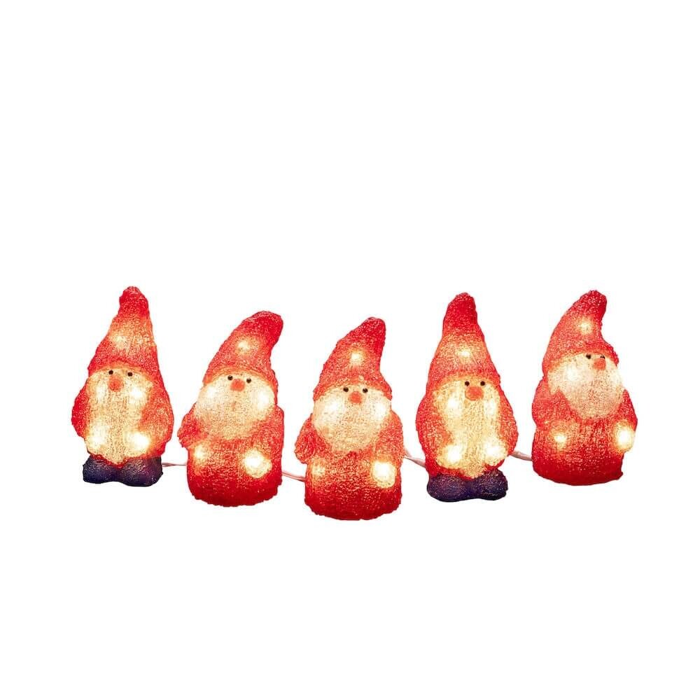 Weihnachtliche Leuchtfiguren von Konstsmide, warm weiß leuchtend und aus Acryl