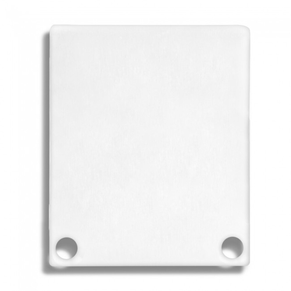 Weiße Aluminium Endkappen von GALAXY profiles für Profil PN4 und PN5 inklusive Schrauben
