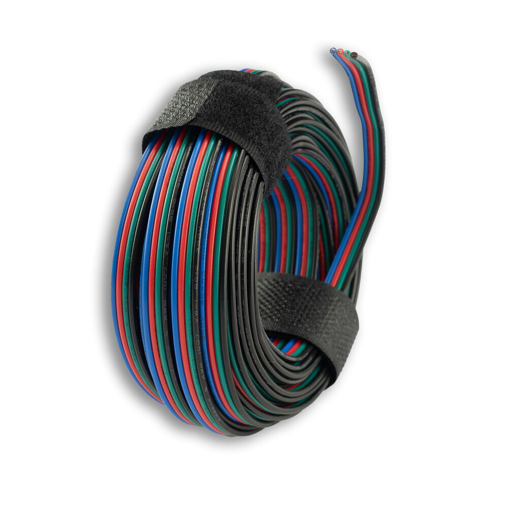 Hochwertiges, farbenreiches RGB Kabel auf einer 10m Rolle von der Marke Isoled