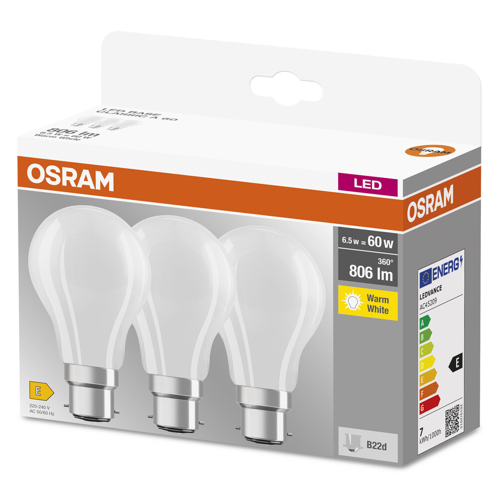 Hochwertiges LED-Leuchtmittel von OSRAM spendet warmes Licht