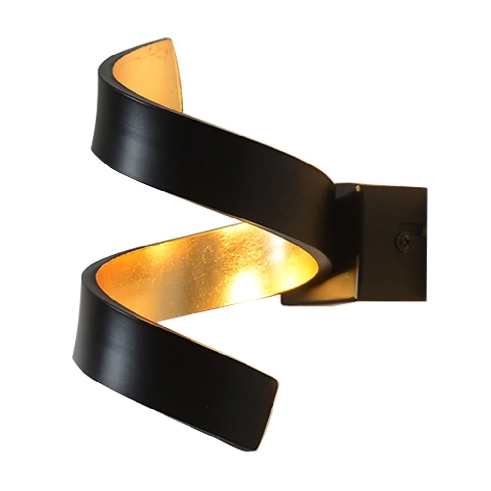 Hochwertige gold-schwarze Wandleuchte von ECO-LIGHT