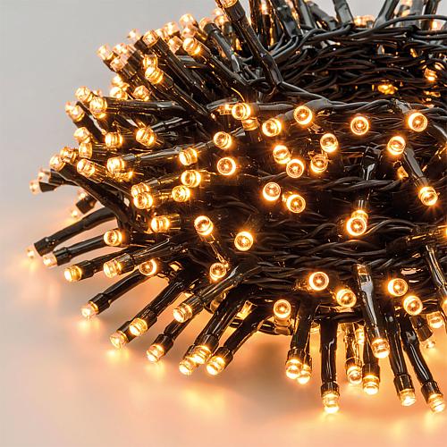 Baum-Lichterkette mit 1000 LEDs bernsteinfarben 24,5m (20,5+4m) 40281