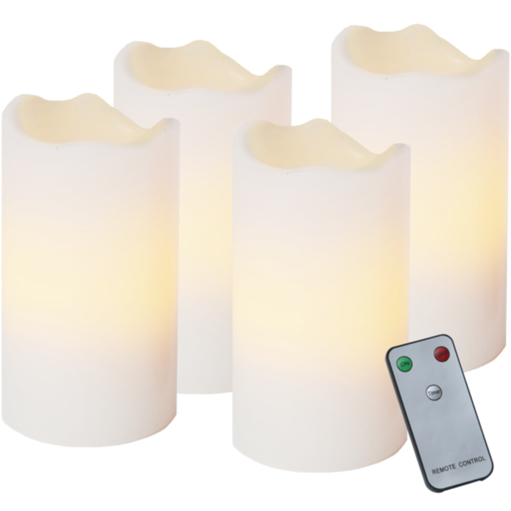 Elegant leuchtende LED Kerzen von Star Trading mit praktischer Fernbedienung zur individuellen Einstellung