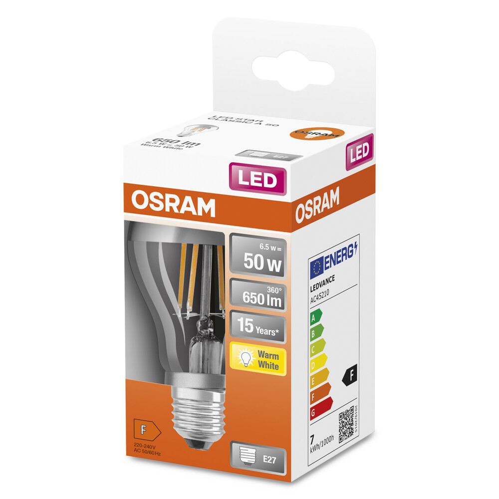 Langlebiges LED-Leuchtmittel von OSRAM, das warmes und freundliches Licht ausstrahlt