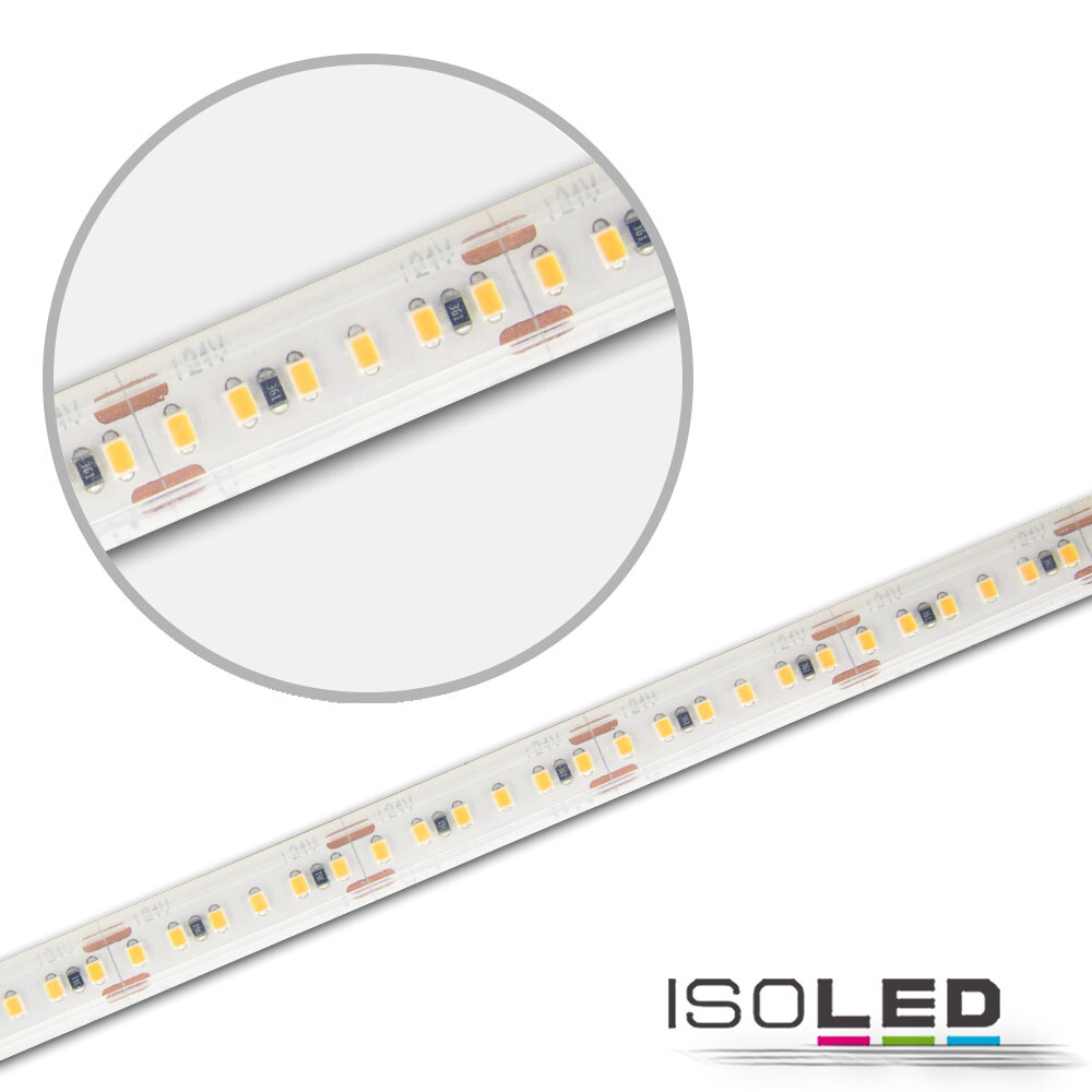 Hochwertiger warmweißer LED Streifen von Isoled mit Schutzklasse IP54