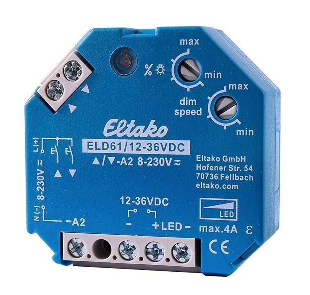 Hochwertiger Eltako LED-Dimmschalter in kompakter Größe für Beleuchtungssysteme von Eltako