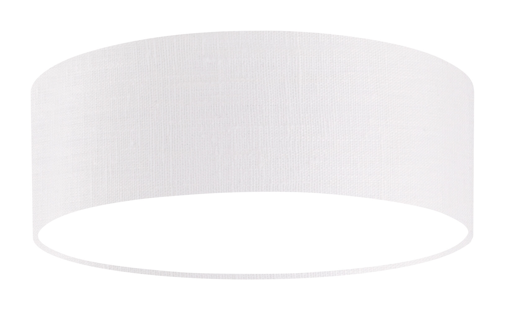 Stilvolles weißer Textil Lampenschirm von Fischer & Honsel
