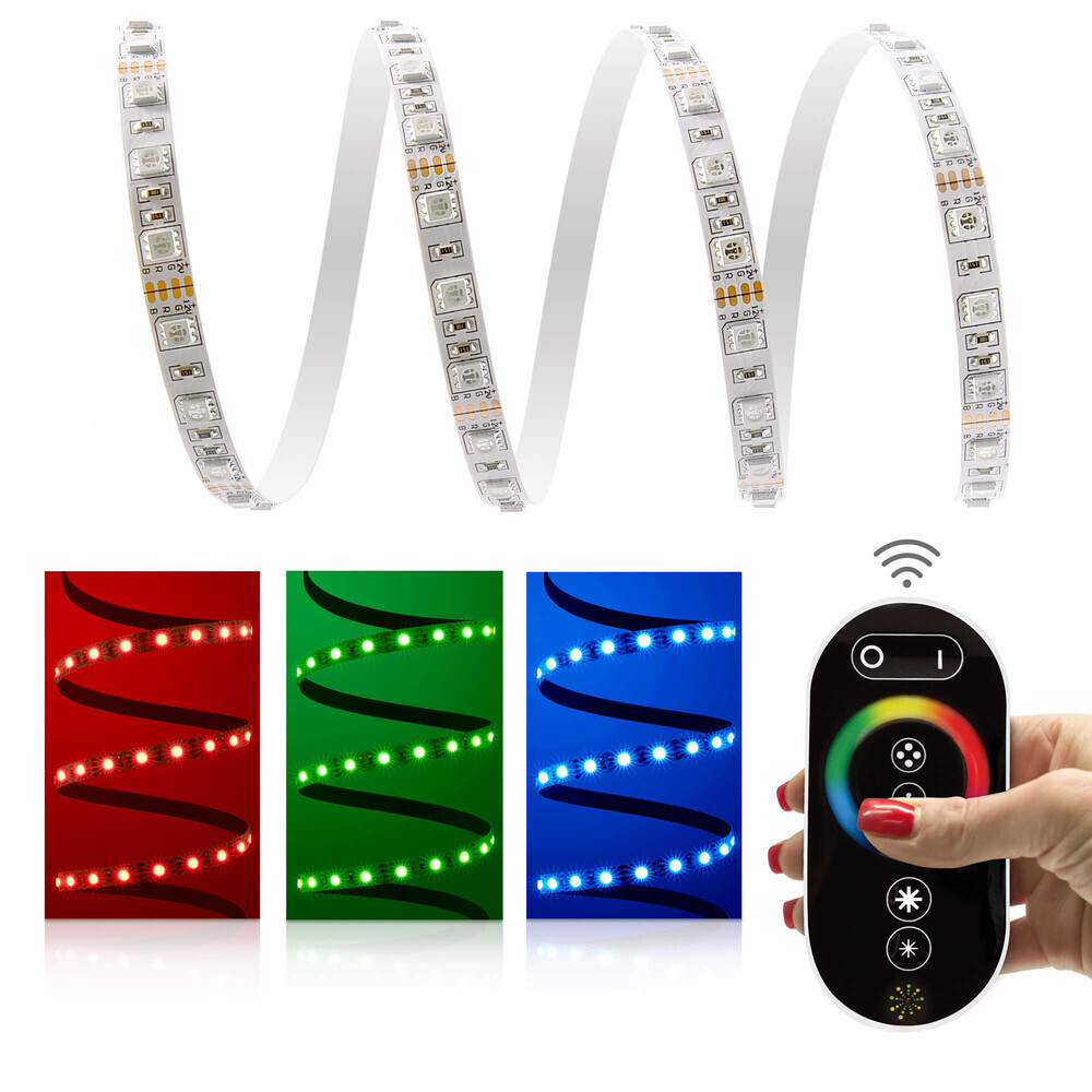 Beeindruckender, leuchtender LED Streifen von LED Universum mit klassischem Design und farbenfrohen RGB LED