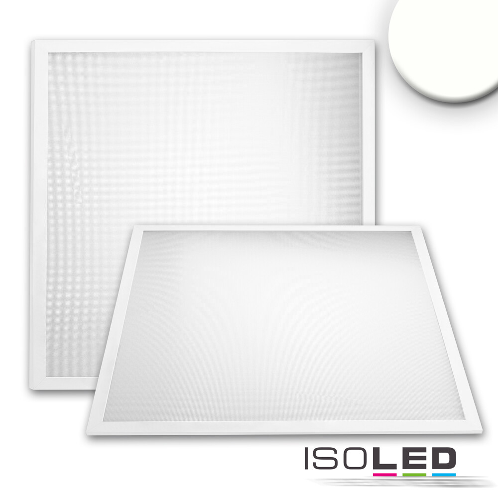 Hochwertiges LED Panel im weißen Rahmen von Isoled zur professionellen Beleuchtung.