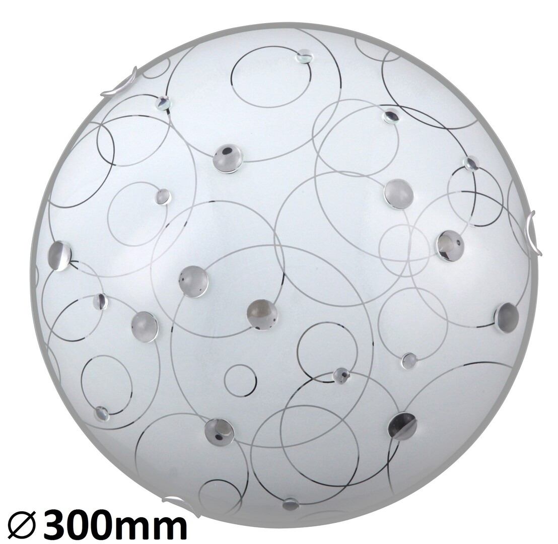 Deckenleuchte 1 Spot Jolly 1861, E27, Metall, weiß, rund, Standard, ø300mm