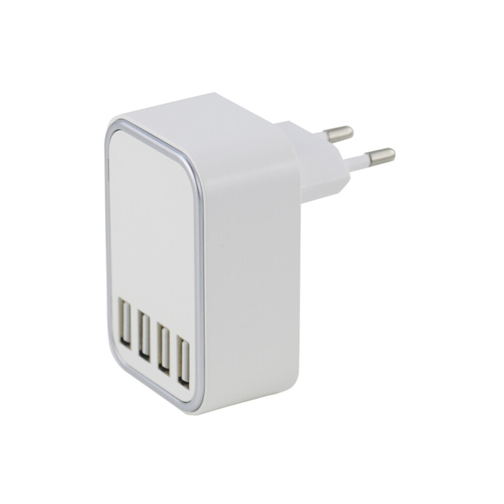 Abbildung von FHL Easy Adapter, in makellosem Weiß und mit 4 USB-Ports