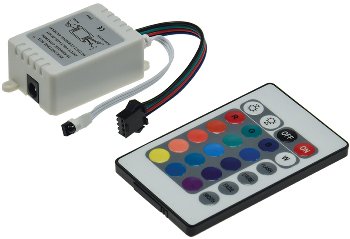 RGB LED-Stripe Controller Infrarot, mit Fernbedienung