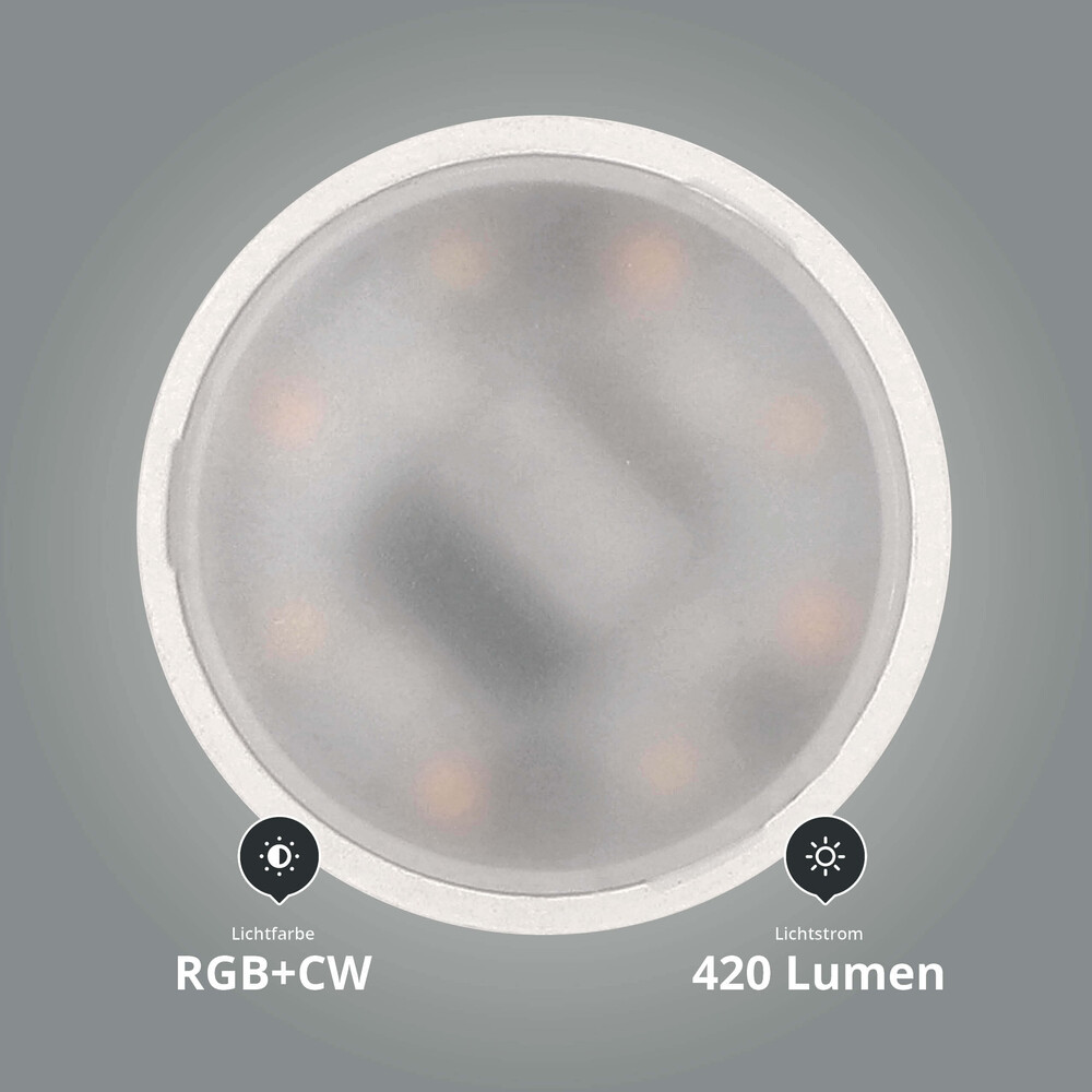 Hochwertiges Leuchtmittel von LED Universum mit brillanter Helligkeit und fortschrittlicher App Steuerung