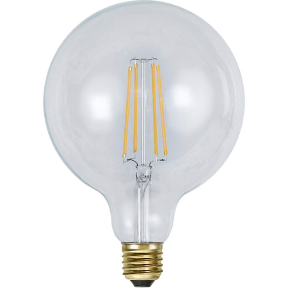 Weich glühendes, dimmbares LED-Leuchtmittel von Star Trading mit Edison-Optik und einer freundlichen Farbtemperatur von 2100 K