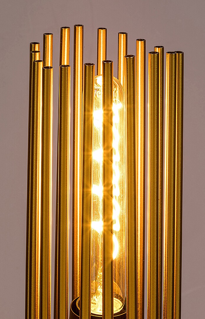 Stehlampe Roxas 74022, E27, Metall, schwarz-kupfer, rund, Modern, ø120mm