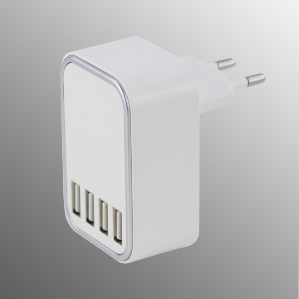 Ausgezeichnet adaptierter FHL easy-Adapter in Weiß mit vielfältiger USB-Anschlussmöglichkeit