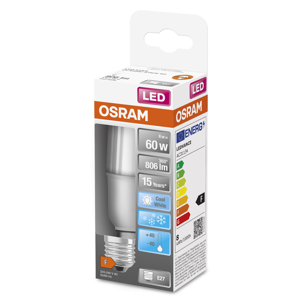 Leuchtendes LED-Leuchtmittel von OSRAM mit cooler Farbtemperatur von 4000K