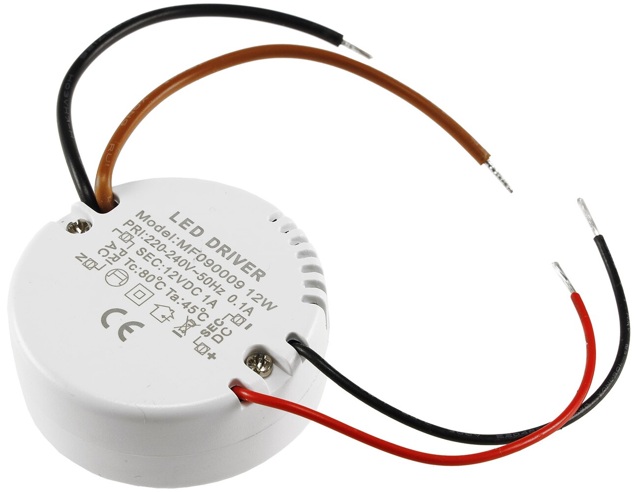 Hochwertiges, rundes LED Netzteil von ChiliTec mit konstanter Spannung