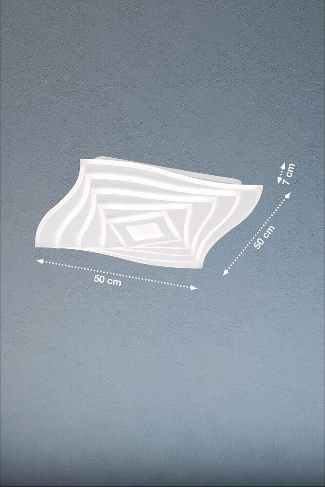 Elegante weiße Deckenleuchte aus Metall von Fischer & Honsel