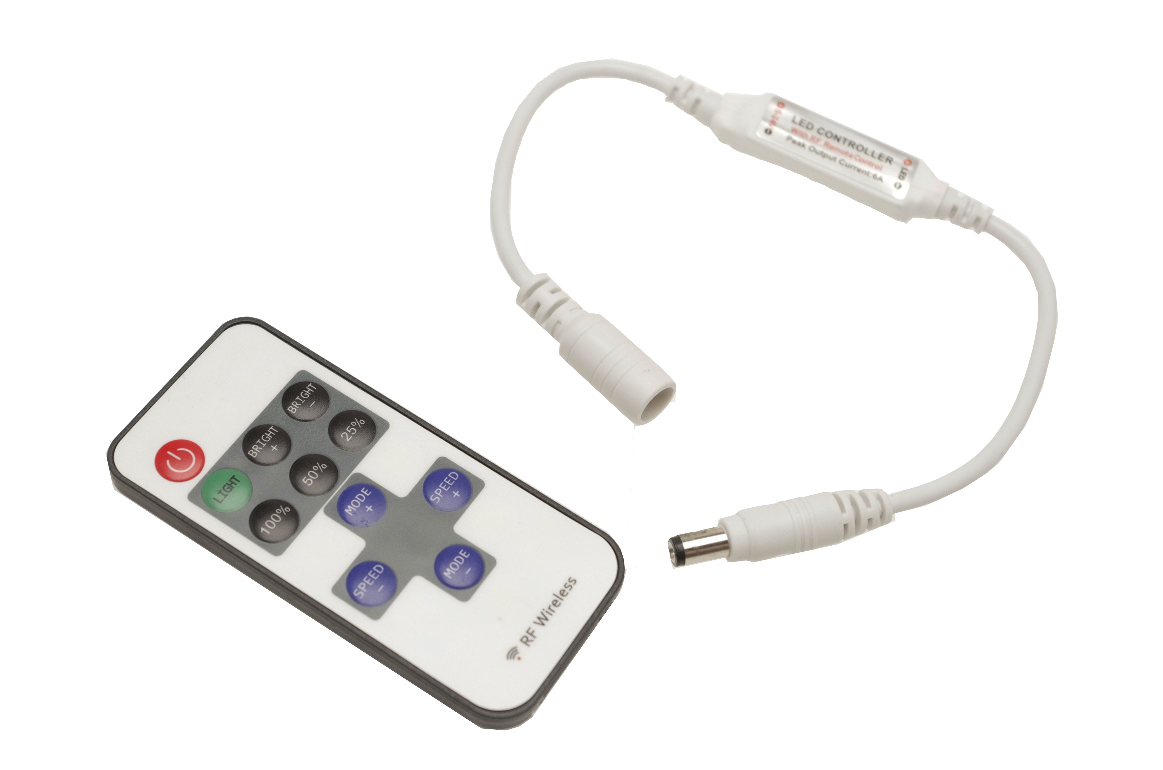 Tasten Fernbedienung Controller (Mini Dimmer) für einfarbige LED Streifen - 11