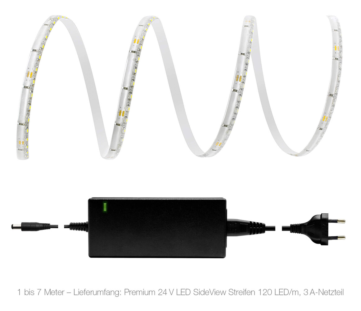 Hochwertiger, energieeffizienter LED-Streifen von LED Universum, perfekt für eine kraftvolle, kaltweiße Beleuchtung im Eigenheim