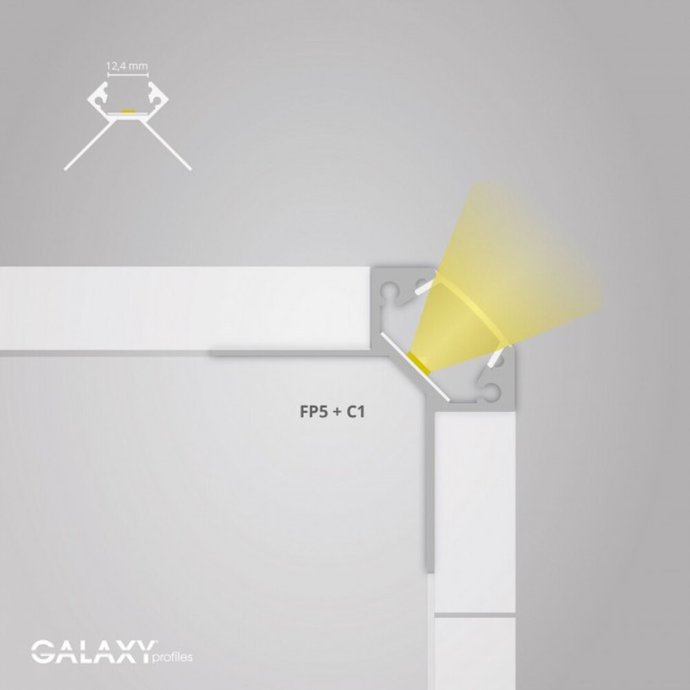 Schlankes und elegantes LED Profil von GALAXY profiles