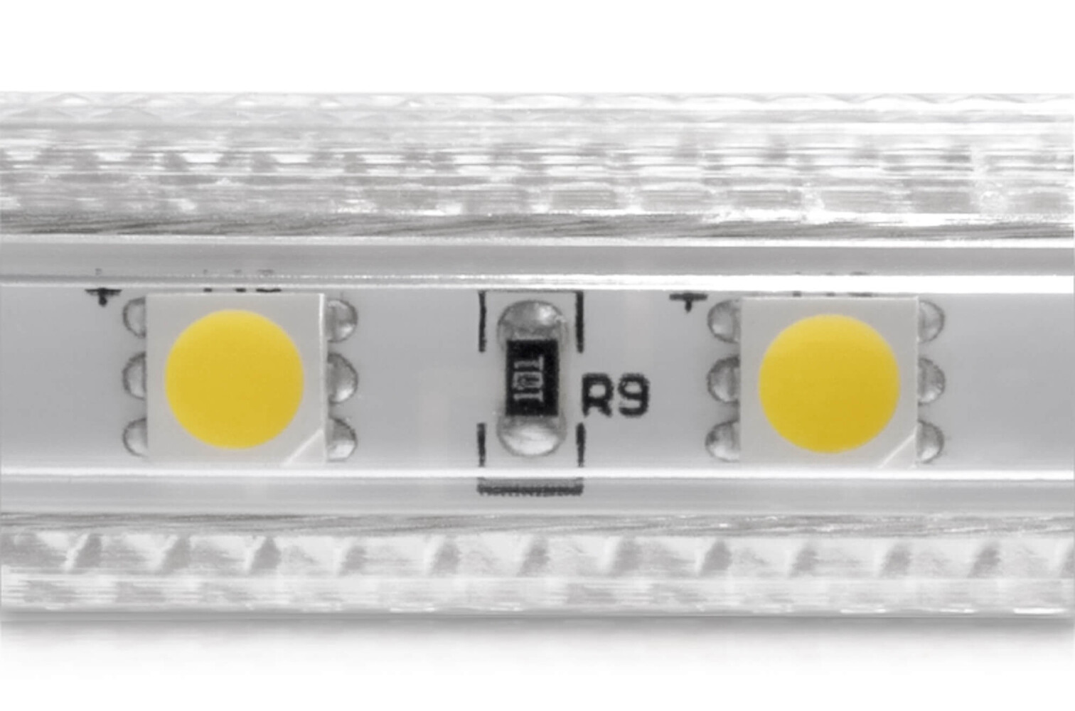 Qualitativ hochwertiger, professioneller 230V LED High Power Streifen in kaltweiß mit 60 LED m 5050 von LED Universum