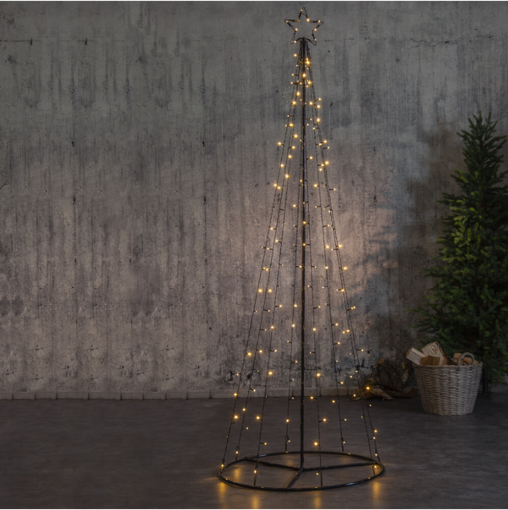 Prachtvoller Lichterbaum mit warmweißen LEDs zur Außenanwendung von Star Trading