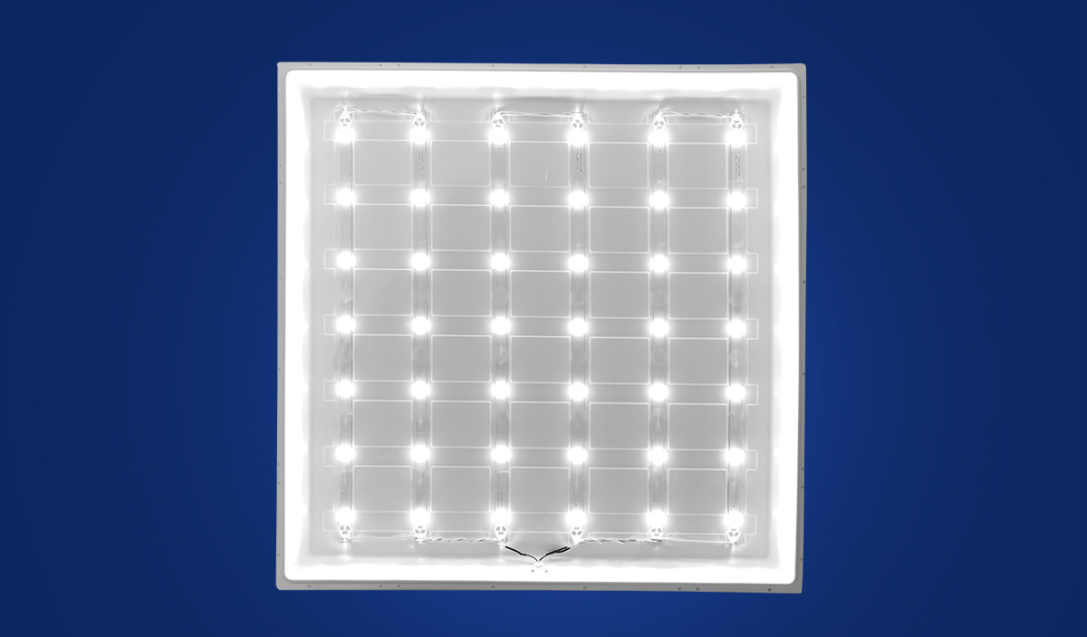 LED Panel 62x62cm CCT 32W 3500/4500/6000K 3840lm L620xB620xH30mm 2 Stück