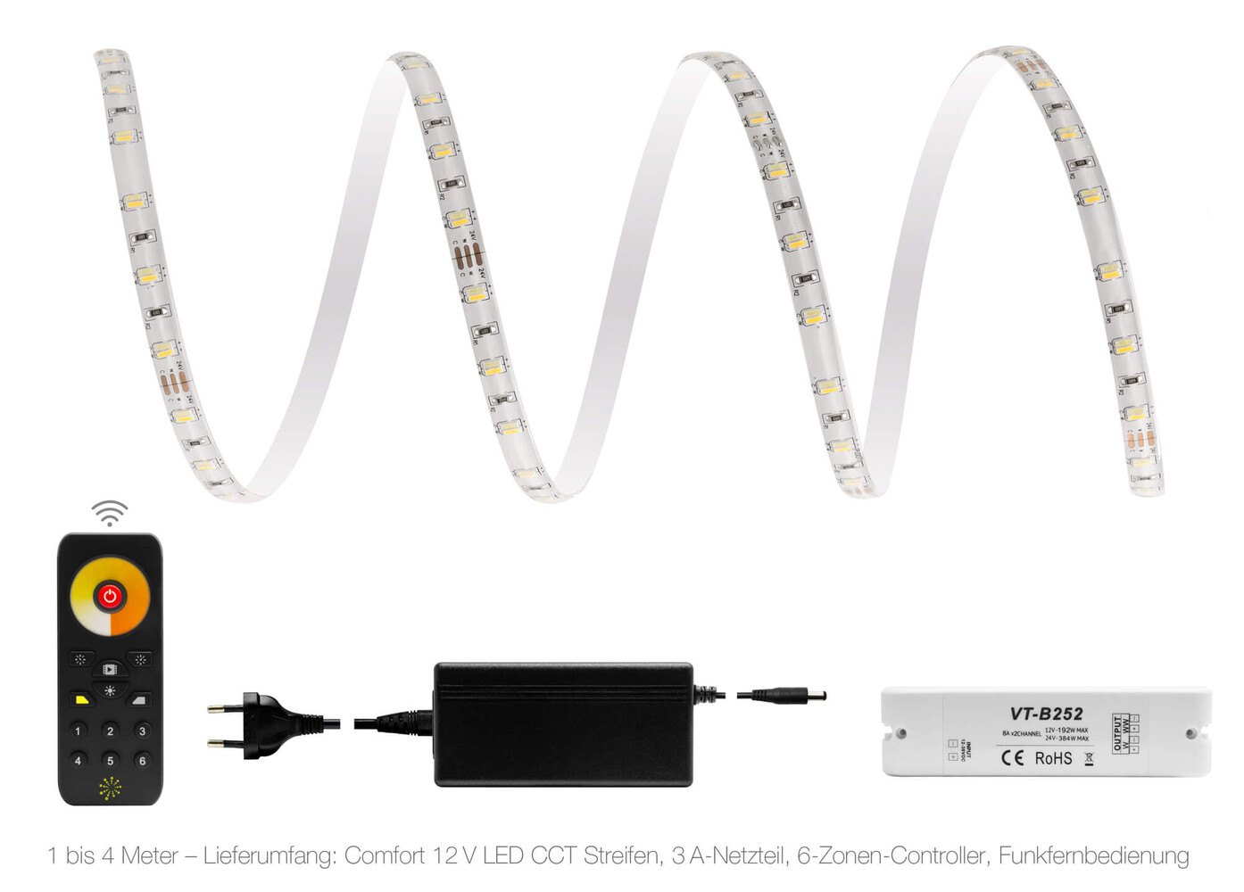 hochwertiger-LED-Streifen-von-LED-Universum-mit-6-Zonen-Controller-und-optionaler-Fernbedienung