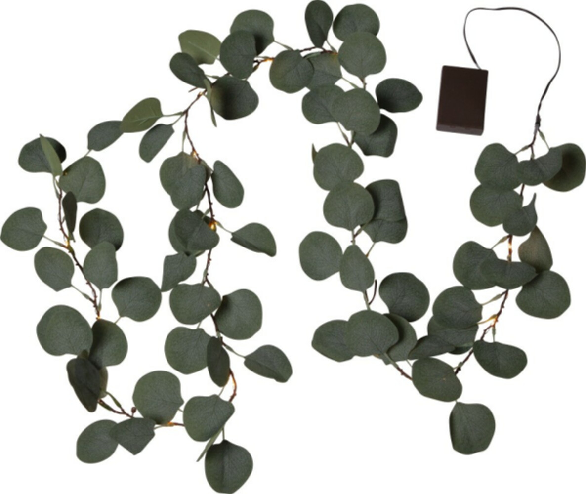 Stilvoller Eukalyptuszweig mit warmweißen LEDs von Star Trading