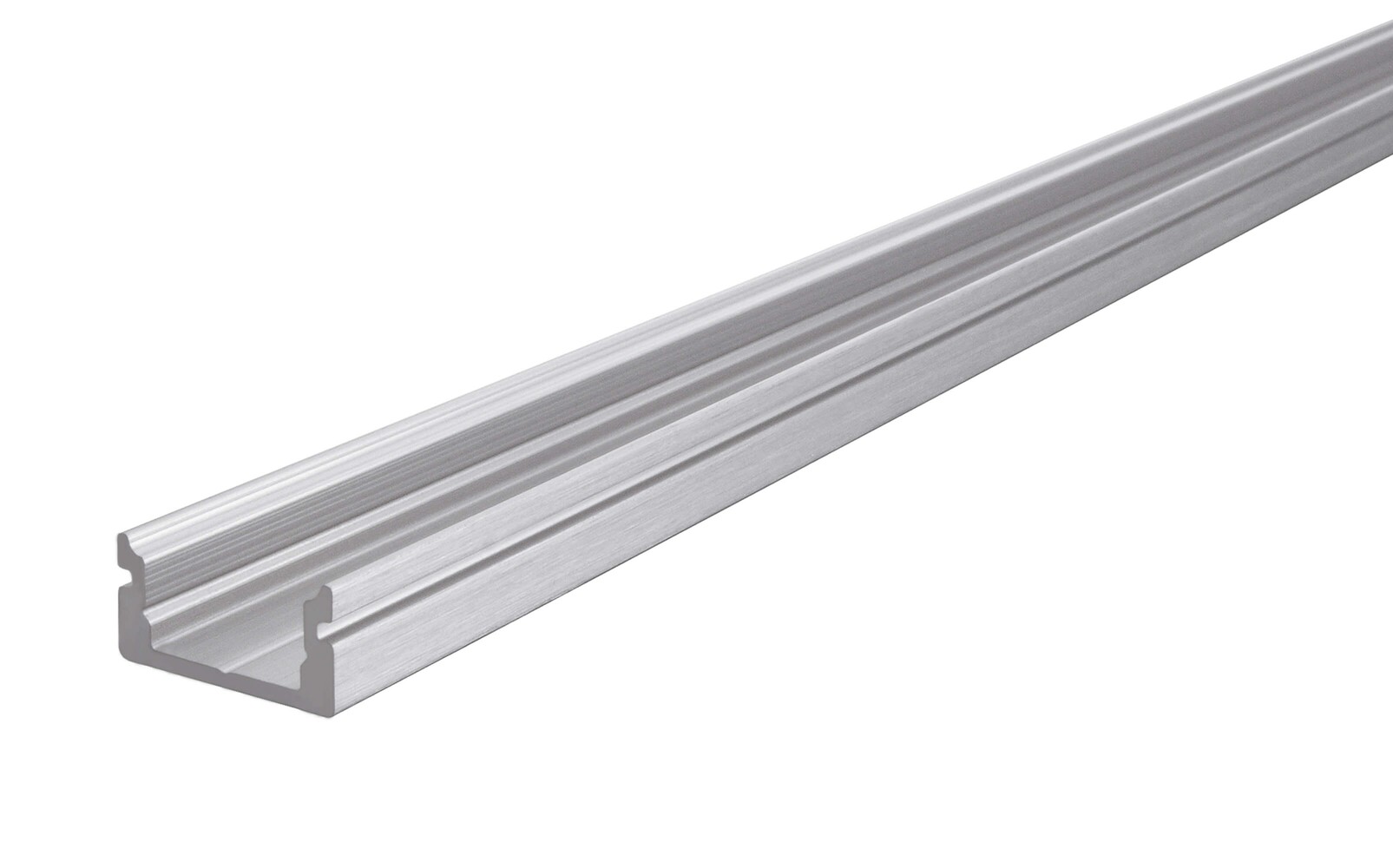 Deko-Light Silber matt eloxiertes LED Profil in flacher Form für LED Stripes