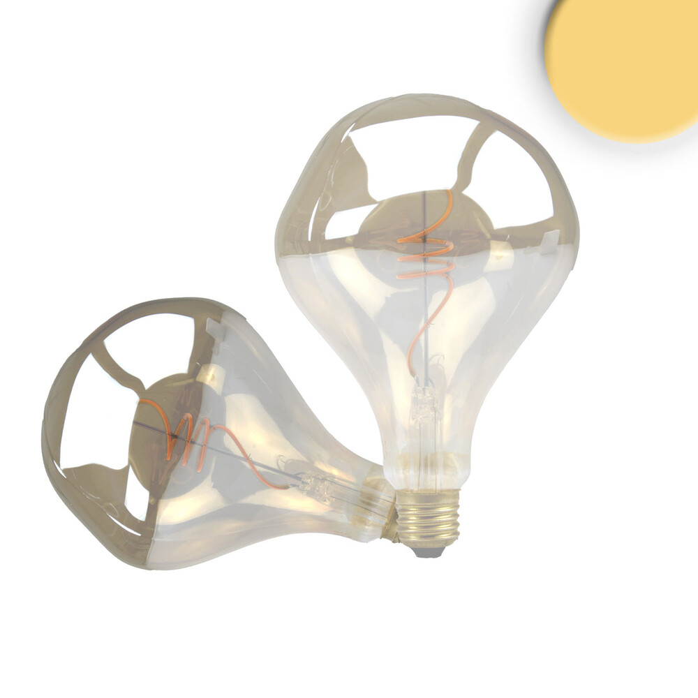 Hochwertiges Isoled LED-Leuchtmittel mit einzigartigem smoky Design und warmer Lichttemperatur von 2200K