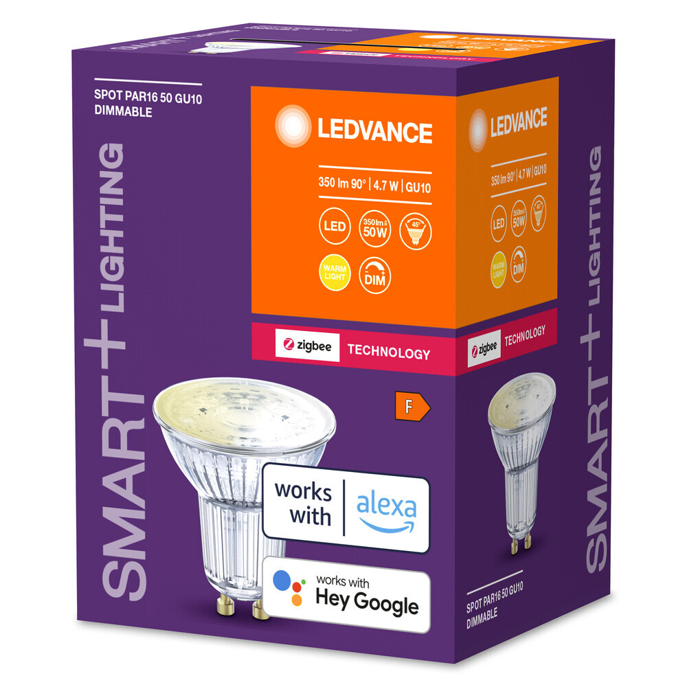 Hochwertiges, dimmbares LED-Leuchtmittel von LEDVANCE mit warmer Farbtemperatur
