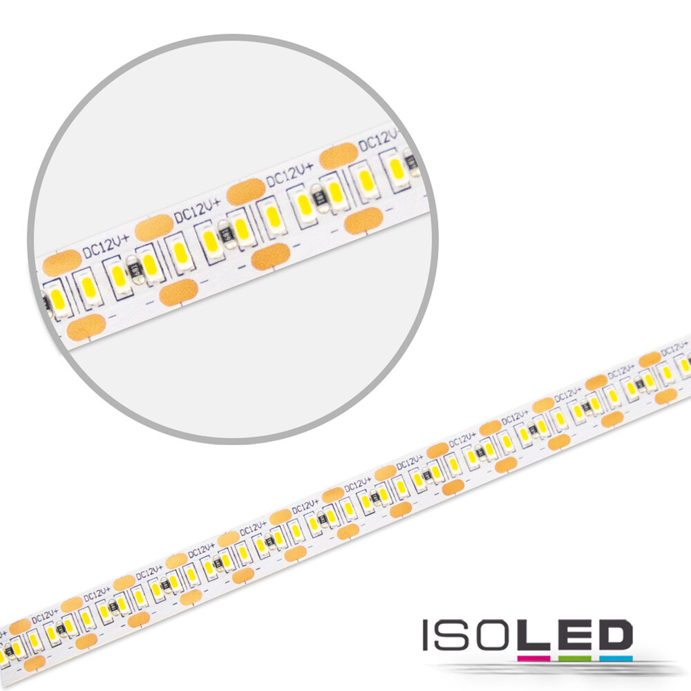 Hochwertiger LED Streifen von Isoled mit 300 LEDs pro Meter, flexibel und perfekt für indirekte Beleuchtung