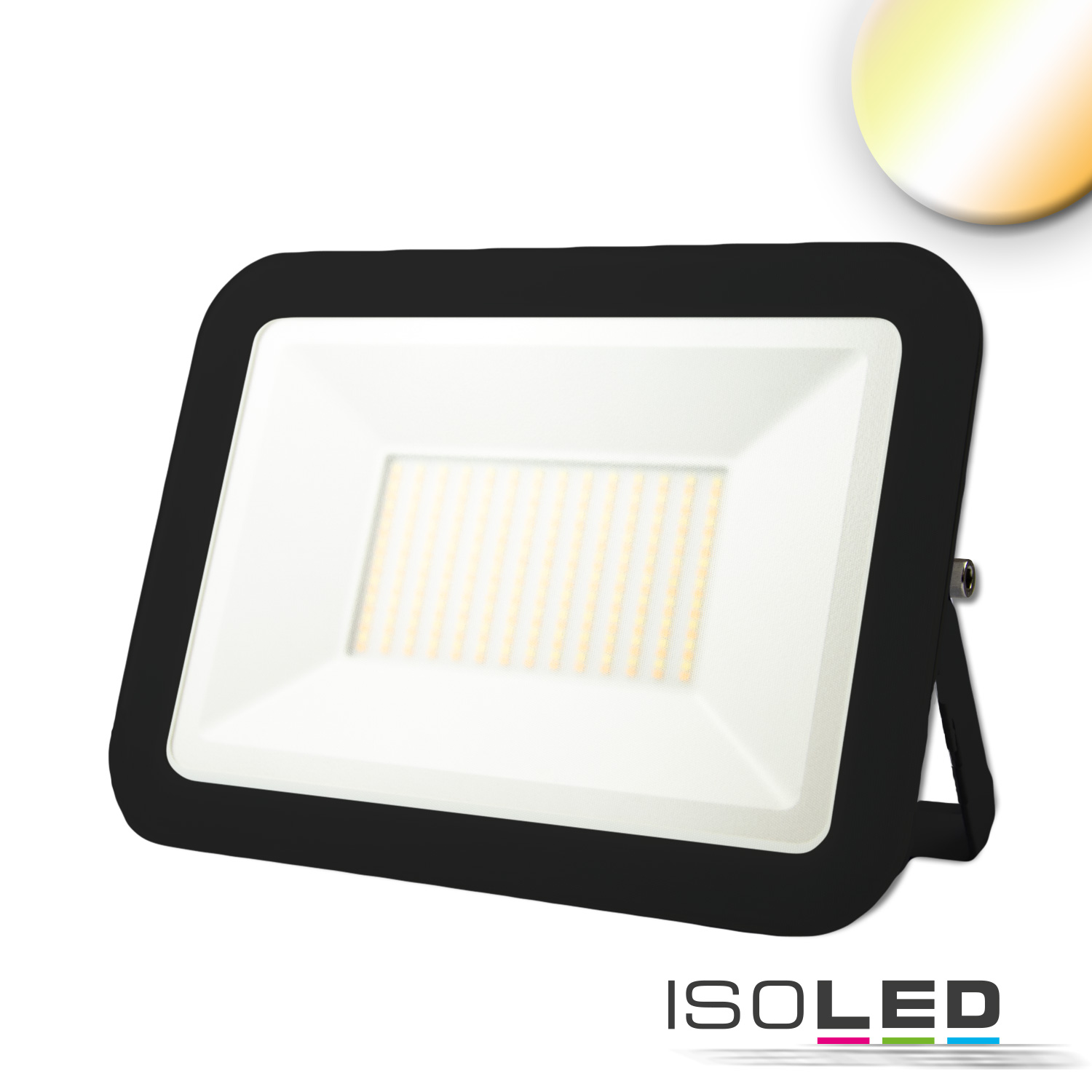 ISOLED 115113 LED Fluter Pad 100W, schwarz, CCT 100cm Kabel
