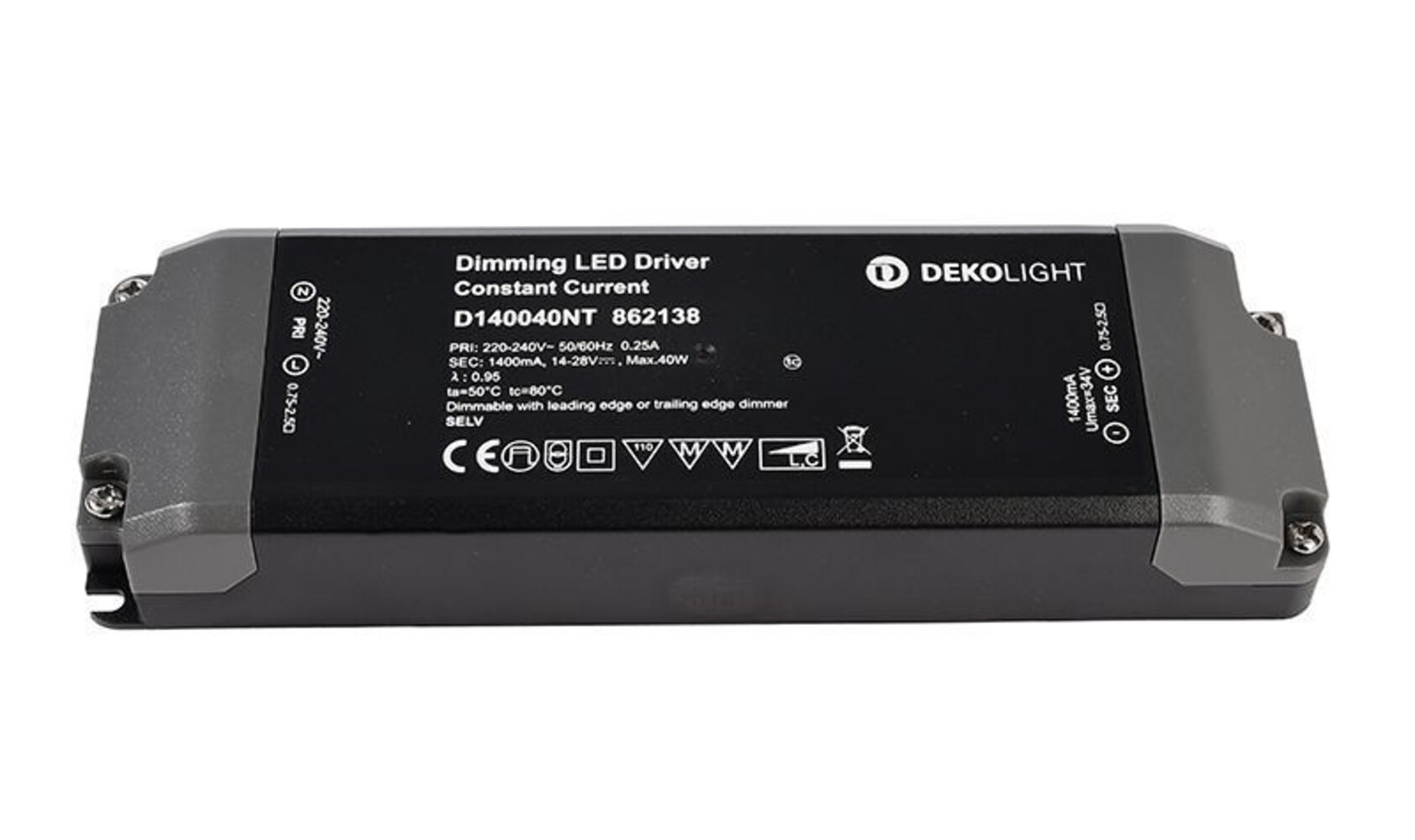 Hochqualitatives, dimmbares LED Netzteil von der Marke Deko-Light