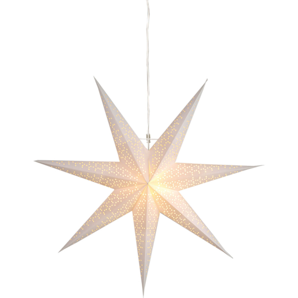 Strahlend weißer Stern von Star Trading mit 70 cm Durchmesser