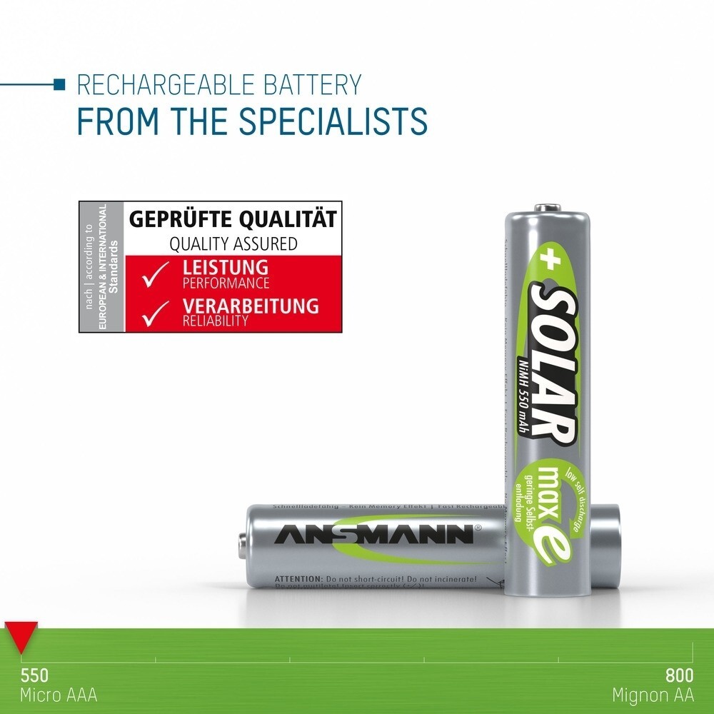 Ansmann AAA Batterien von Ansmann: leistungsstark, umweltfreundlich, zuverlässig