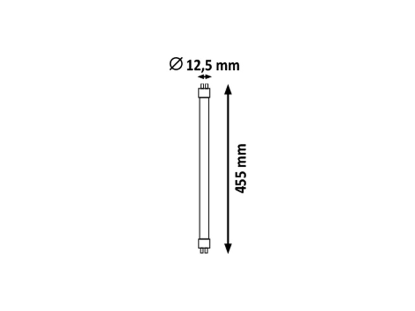 Leuchtstoffröhre Fluorescent 1743, G5, 16W, 2700K, 1008lm, warmweiß, ø12.5mm
