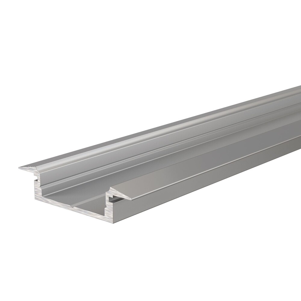 LED Profil in Silber matt und flach, geeignet für 15 - 16,3 mm LED Stripes von Deko-Light