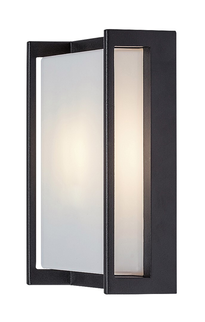 Außenwandleuchte Gorica 7155, E27, Aluminium, schwarz-grau-weiß, Modern, IP44, 24cm